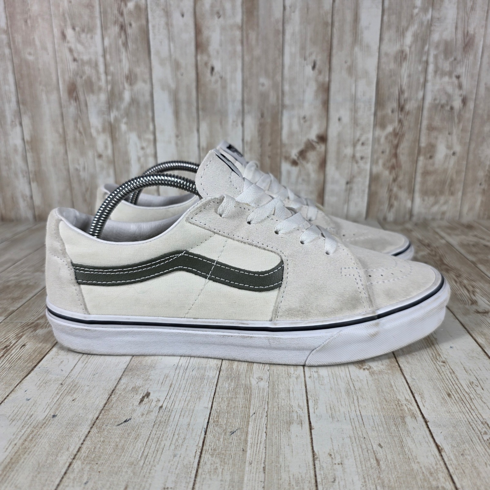 Vans Skate Shoes Suede Canvas Low Top Sneakers Casual Skateboarding Mens 9